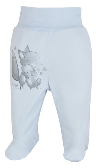 Dojčenské bavlnené polodupačky Foxy modré