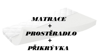 Matrac 160x80x10 cm + plachta + prikrývka 140x200 cm