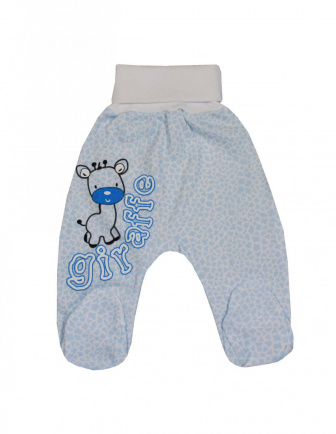 Dojčenské polodupačky žirafka modrá