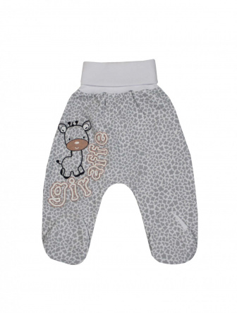 Dojčenské polodupačky žirafka šedá