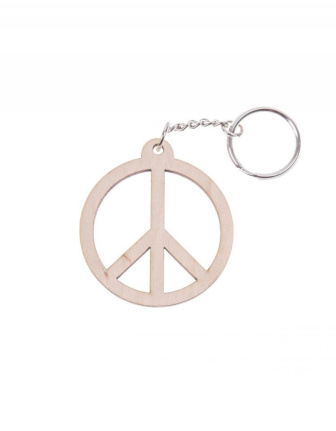 Prívesok na kľúče 5,5 cm - Hippie