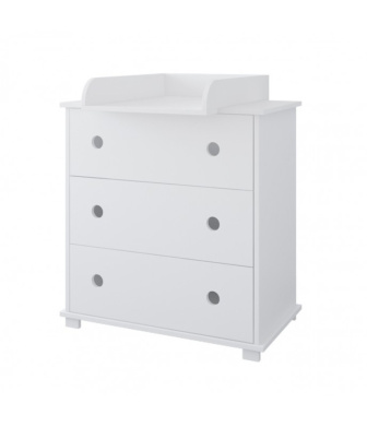 Prebaľovacia komoda koleso - biela