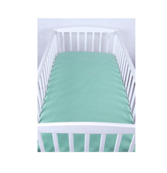 Mušelínové prestieradlo s gumkou 60x120 cm - zelená