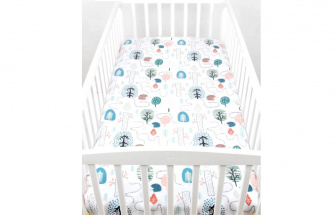 Plachta bavlnená s gumka 120/60 cm - lesík