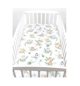 Plachta bavlnená s gumka 120/60 cm - safari