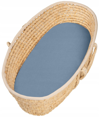 Mušelínové prestieradlo do kočíka / modrá