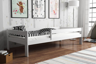 Posteľ z masívu Rudi 160/80 cm - BIELA + rošt ZADARMO