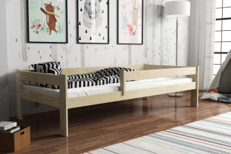 Posteľ z masívu Rudi 180/80 cm + rošt + matrac 10 cm + ZADARMO