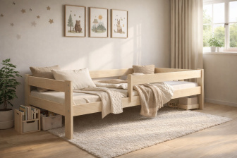 Posteľ z masívu Rudi 180/80 cm + rošt + matrac 10 cm + ZADARMO