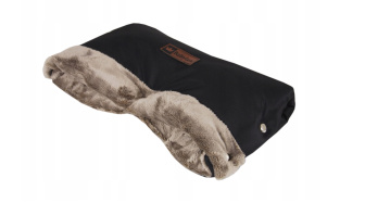 Rukávnik K26 flís - čierna / béžová