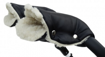 Rukavice na madlo kočíkov černý