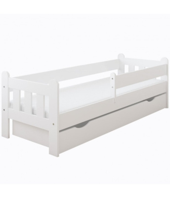 Posteľ  Silvia 70/160 cm - biela + šuplík