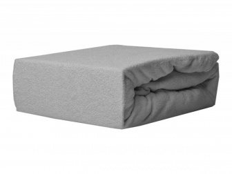Plachta froté LUX s gumka 160/80 cm - šedá
