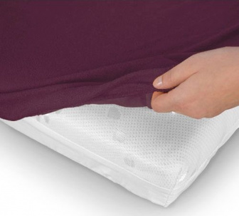 Froté prestieradlo s gumkou 180/200 cm ECONOMY - slivka