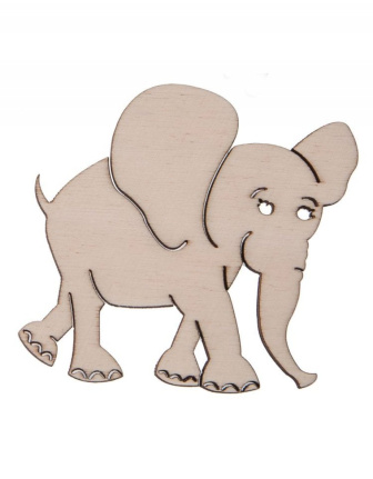 Drevená dekorácia -  Slon