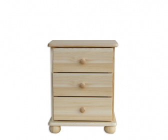Noční stolek z masivu ELÍSA  - borovica