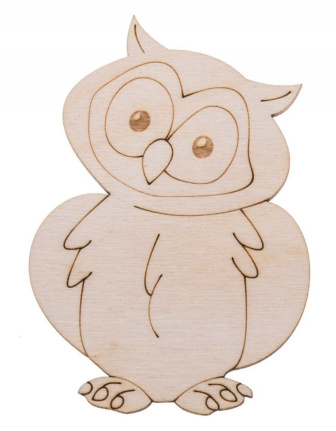 Drevená dekorácia -  Sova