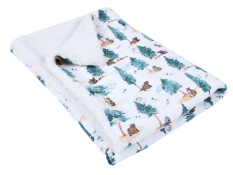 Mušelínová deka 100 x 75cm / zvieratká v lese