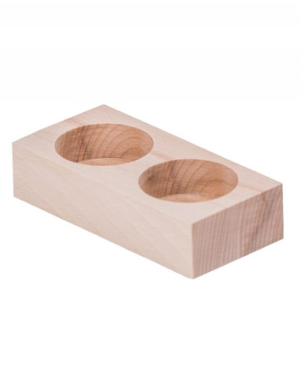 Drevený svietnik - 2 sviečky