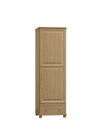 Šatníková skriňa z masívu borovice 70 47/190/60 cm/ s tyčou