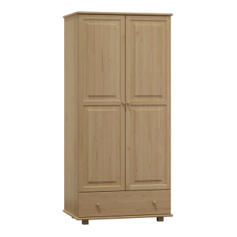 Šatníková skriňa z masívu borovice 65 90/190/60 cm/s tyčou