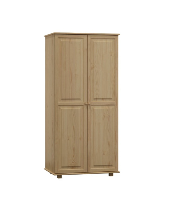Šatníková skriňa z masívu borovice 66 90/190/60 cm / s tyčou