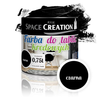 Tabuľová farba na kreslenie kriedou čierna 0,75 l