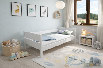 Detská posteľ Tina - BIELÁ 160 x 80 cm + rošt ZADARMO