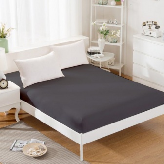 Jersey plachta s gumkou 140/200 cm ECONOMY - šedá