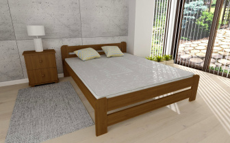 Posteľ masív Union - DUB 160 x 200 cm + rošt ZADARMO