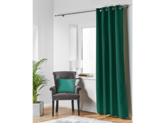 Záves Velvet 140/250 cm s oky - tmavo zelená