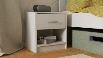 Nočný stolík Kava - biela mat TOP CENA !!!