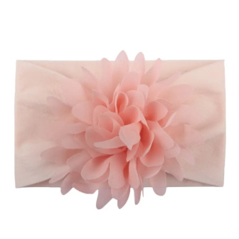 Detská čelenka s kvetom - ružová