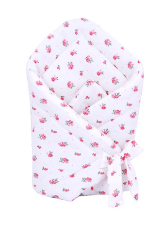 Zavinovačka mušelínová - ružový kvet