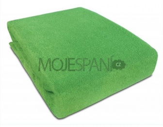 Froté prestieradlo s gumkou 160/200 cm ECONOMY - zelená
