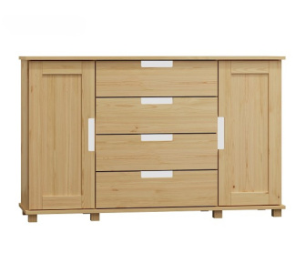 Komoda z masívu borovice Thorax I 120/100/42 cm